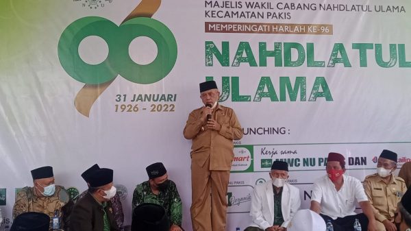 Hadiri Harlah NU, Bupati Sanusi Luncurkan TAJmart, TAJorganik hingga NU Pakis TV di Kantor MWC NU Pakis