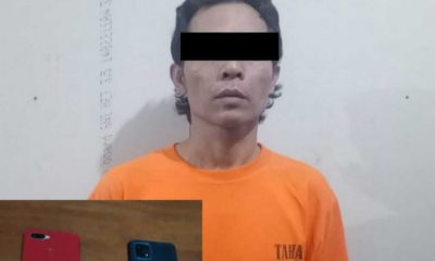 Polsek Dau Amankan Maling HP di Areal Suro Syech Burhanuddin Landungsari Malang