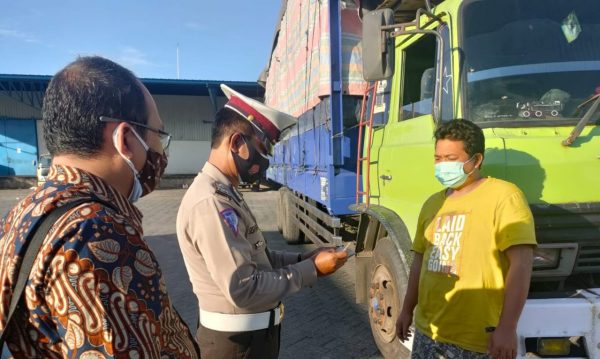 Datangi Perusahaan dan Jasa Angkut, Satlantas Polres Situbondo Sosialisasi Super Cendol