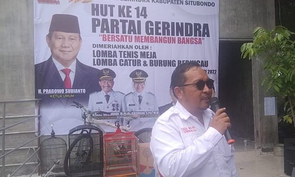 Peringati HUT Partai, DPC Gerindra Situbondo Adakan Lomba Burung Berkicau se-Nusantara
