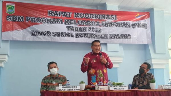 Buka Rakor Peningkatan Kapasitas SDM PKH Tahun 2022, Wabup Malang Pesan Tiga Hal Penting