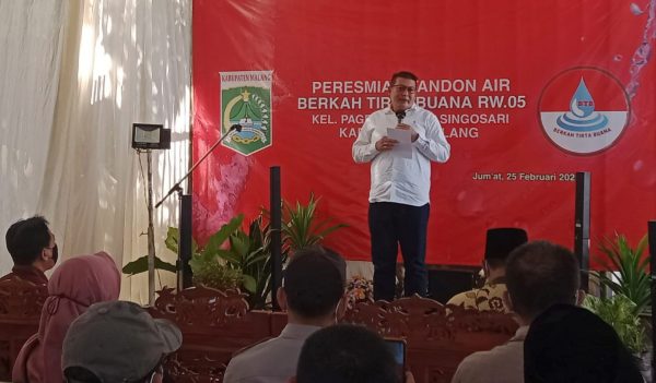Resmikan Tandon Air Hipam di Singosari, Wabup Malang Berharap Semangat Kebersamaan Terus Ditingkatkan