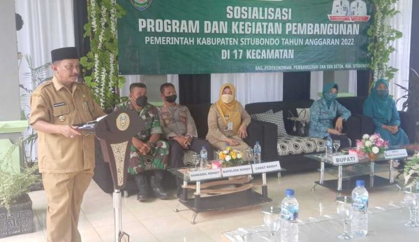 Bupati Situbondo Sosialisasikan Program dan Kegiatan Pembangunan Tahun 2022 di Kecamatan Kendit