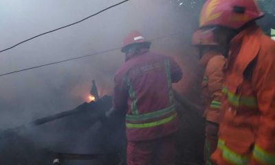 Diduga Belum Mematikan Tungku, Dapur Rumah Warga Sawojajar Kota Malang Terbakar