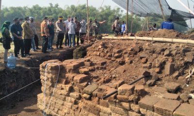 Wabup Jombang bersama Kapolres Tinjau Penemuan Candi di Kawasan Situs Pande Gong