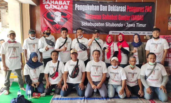 PAC Relawan Sahabat Ganjar se-Kabupaten Situbondo Dikukuhkan dan Deklarasi