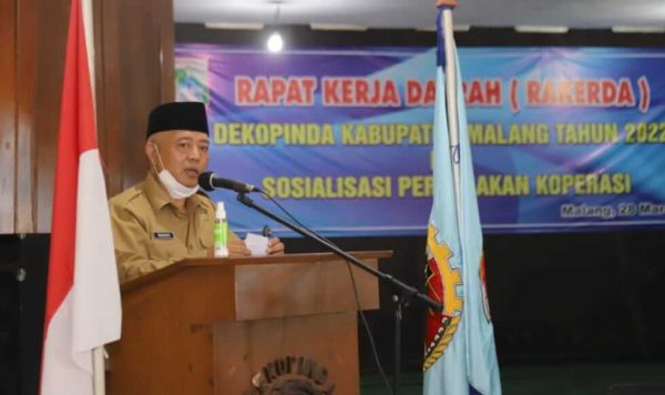 Buka Rakerda Dekopinda Kabupaten Malang, Bupati Malang Harapkan Peran Koperasi Semakin Nyata