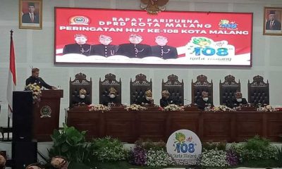 DPRD Kota Malang Gelar Rapat Paripurna Peringatan HUT Ke-108 Kota Malang