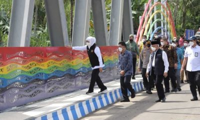 Permudah Akses Wisatawan, Jembatan Pelangi Bantur Kabupaten Malang Diresmikan Gubernur Jawa Timur
