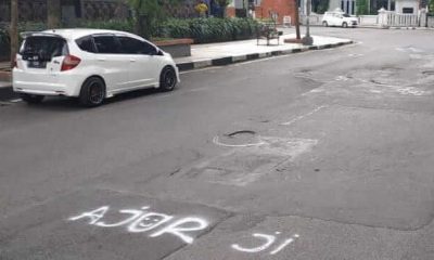 Habiskan Dana Isidential Rp 3,8 Miliar untuk Jalan Berlubang, Jalan Kota Malang Masih Berlubang