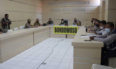 Forkopimda Bondowoso Ikuti Pelaksanaan Vidcon Kapolri dalam Persiapan Pengamanan Lebaran