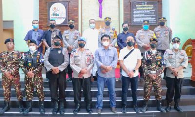 Polri bersama TNI serta Banser Amankan Paskah di Situbondo