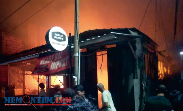 Bengkel Motor Terbakar, Tiga Bangunan di Kota Malang Hangus