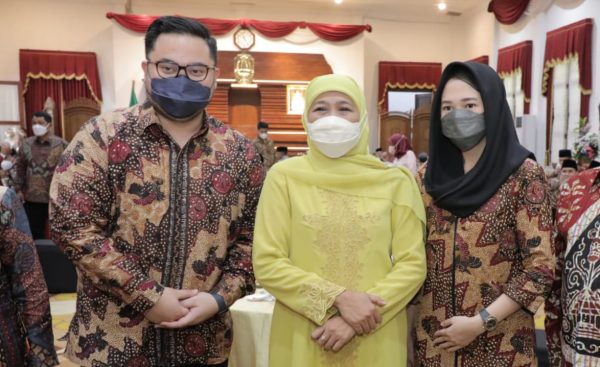 Mas Dhito bersama Mbak Cicha Halal Bihalal Bareng Gubernur Khofifah dan Kepala Daerah se-Jawa Timur