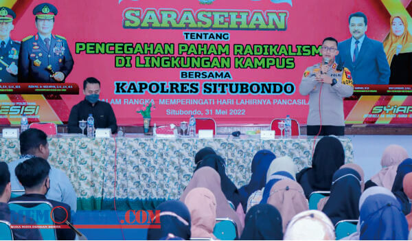 Tangkal Radikalisme di Lingkungan Kampus, Kapolres Situbondo Gelar Sarasehan