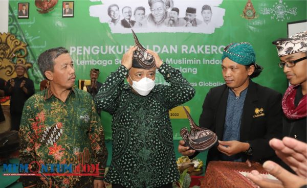 Hadiri Pengukuhan dan Rakercab Lesbumi NU, Bupati Malang Minta Pertahankan Kebudayaan dan Islam Nusantara