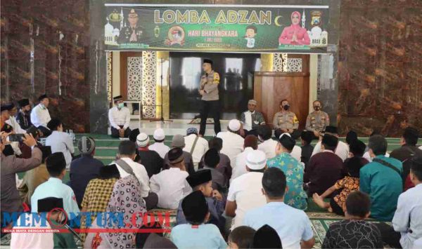 Peringati HUT Bayangkara, Polres Bondowoso Gelar Lomba Adzan dan Dai Cilik