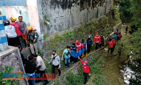 Balita Perempuan Ditemukan Tak Bernyawa Hanyut di Sungai Amprong Kota Malang