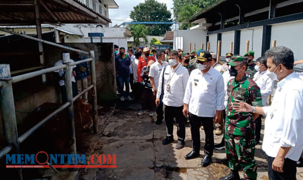 Jelang Idul Adha, Pangdam V/Brawijaya bersama Wawali Kota Malang Tinjau RPH