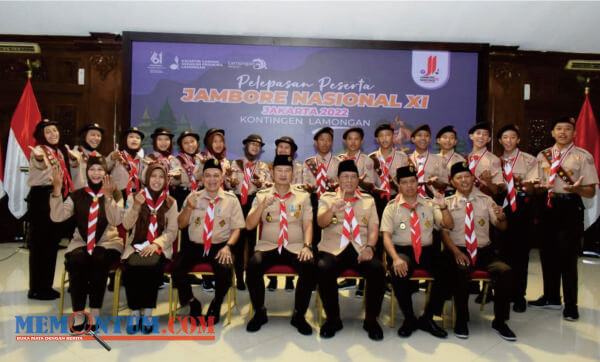 Pemkab Lamongan Berangkatkan 16 Duta Pramuka untuk Jambore Nasional XI Cibubur