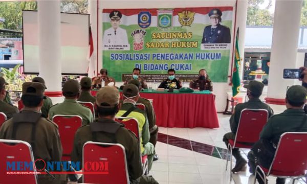 Satpol PP Kabupaten Malang Gelar Sosialisasi Penegakan Hukum Bidang Cukai