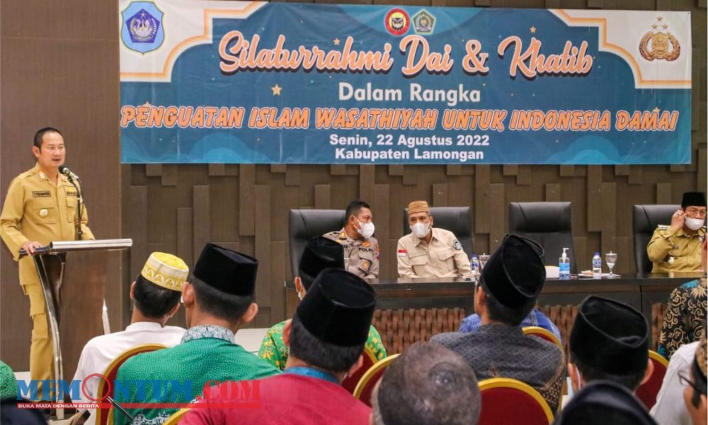 Penguatan Islam untuk Indonesia Damai, Pemkab Lamongan bersama Direktorat Pencegahan Densus 88 Gelar Silaturahmi Dai dan Khatib