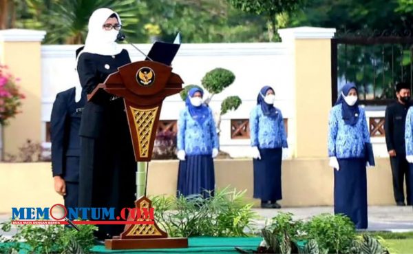 Upacara Peringatan Hari Jadi ke-77 Provinsi Jawa Timur, Bupati Blitar Bacakan Sambutan Gubernur Jatim