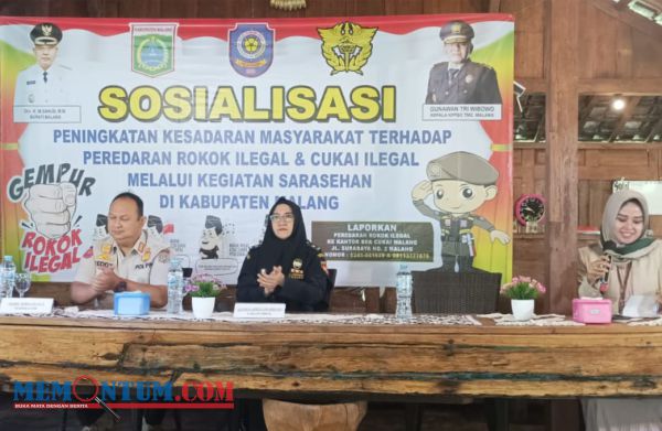 Tingkatkan Kesadaran Masyarakat terhadap Peredaran Rokok dan Cukai Ilegal, Satpol PP bersama Bea Cukai Malang Gelar Sarasehan