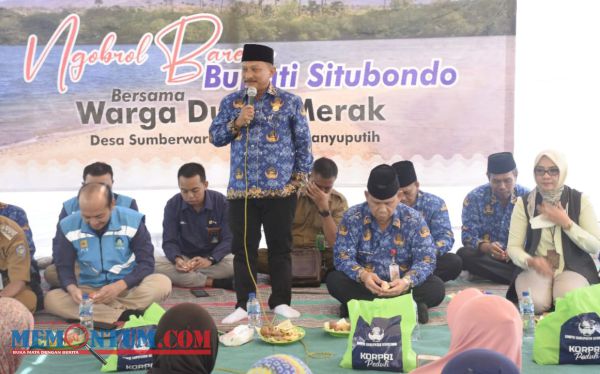 Tinjau Pembangunan Dusun, Bupati Karna Gelar Acara Ngobrol Bareng Bupati Situbondo