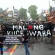 Usut Tuntas Tragedi Kanjuruhan, Aremania Malang Selatan Kepung Pusat Kota Kepanjen