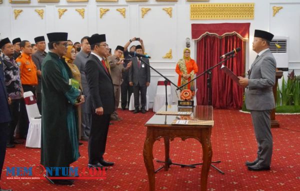 Lantik Kepala BPKP Baru, Gubernur Bengkulu Harap Bisa Tingkatkan Kinerja SDM Aparatur Pemerintah