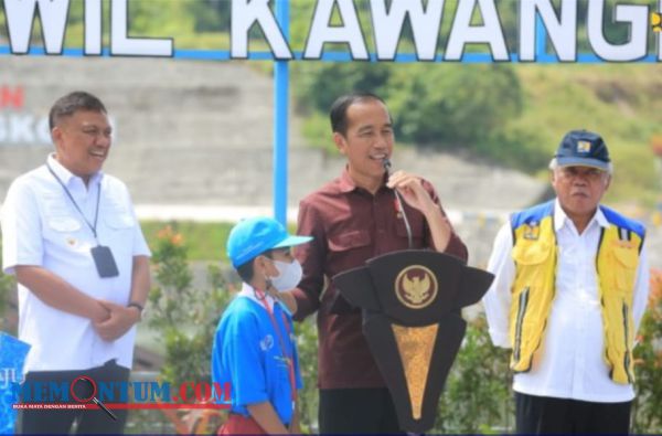 Kurangi Resiko Banjir, Presiden Jokowi Resmikan Bendungan Kuwil Kawangkoan Manado