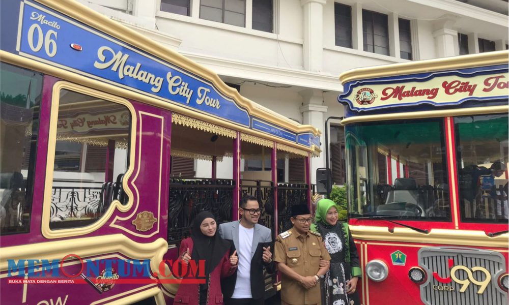 Dua Bus Macito Bantuan CSR Lengkapi Operasional Armada untuk Wisatawan Keliling Kota Malang