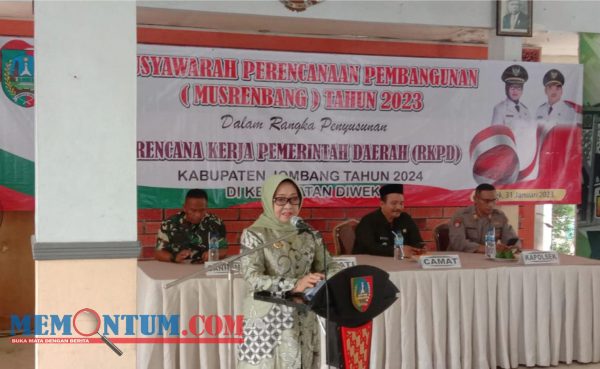 Hadiri Pelaksanaan Musrenbang di Kecamatan Diwek, Bupati Jombang Ingatkan Skala Prioritas