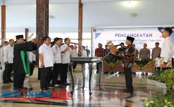 Hadiri Pelantikan Satgas Yuridis dan Satgas Fisik PTSL Blitar, Mak Rini Berharap Mampu Meminimalisir Kasus Pertanahan