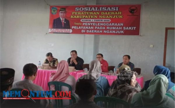 Tingkatkan Mutu Pelayanan Kesehatan Masyarakat, Anggota DPRD Nganjuk Gelar Sosialisasi Perda