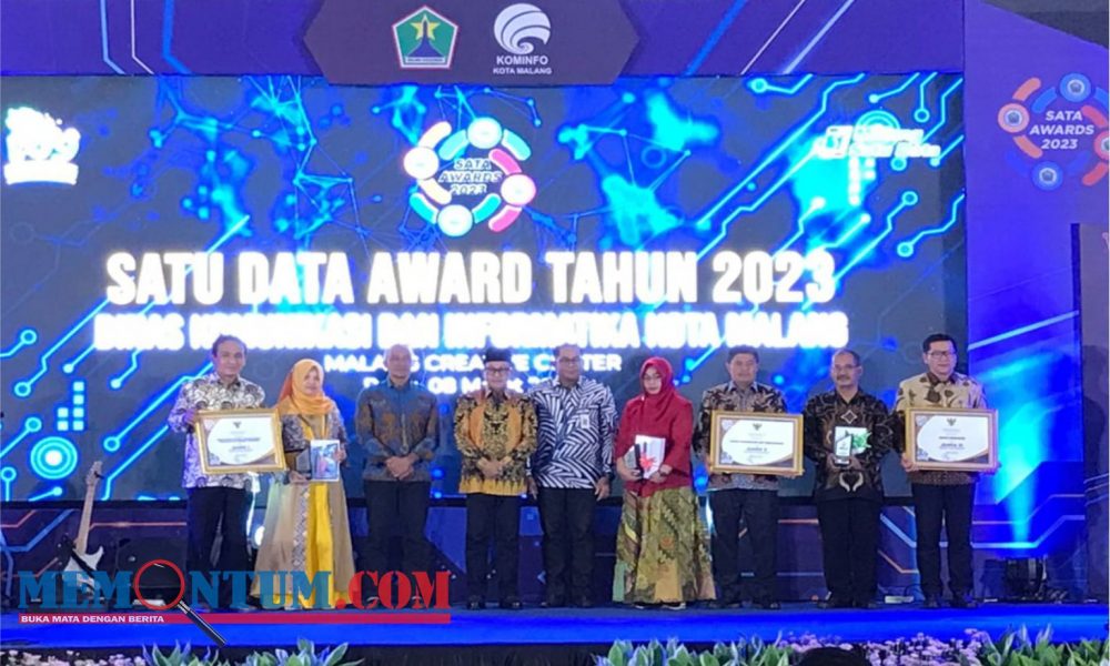 Gelar Sata Awards 2023, Pemkot Malang Beri Apresiasi Kinerja Data Sektoral pada Perangkat Daerah
