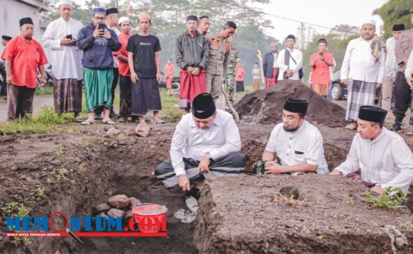 Peletakan Batu Pertama Pembangunan Pasar Glagahwero Jember, Bupati Hendy Berharap Peningkatan Perekonomian Masyarakat