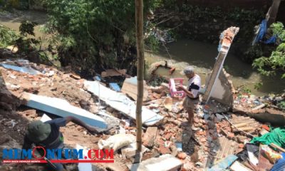 Dihajar Cuaca Ekstrem, Dua Rumah di Kelurahan Sukun Kota Malang Ambrol