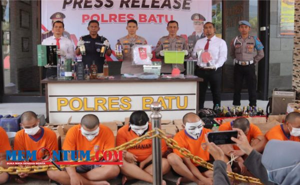 19 Orang Ditangkap dari 14 Kasus di Operasi Pekat Semeru 2023 Polres Batu