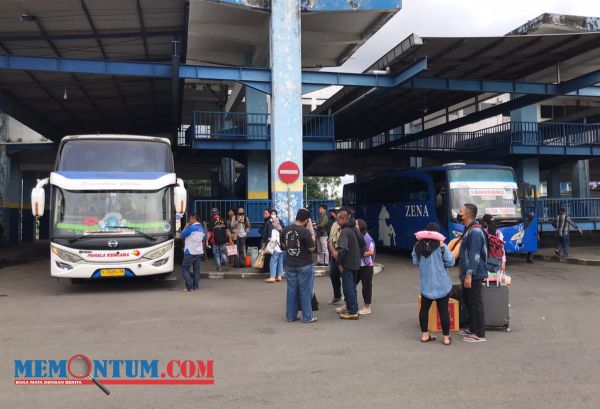 Bus AKDP di Terminal Arjosari Kota Malang Alami Lonjakan Penumpang