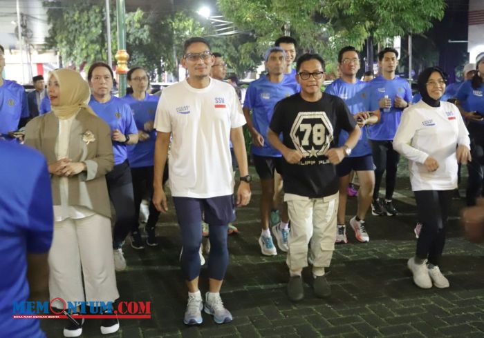 Nikmati Pesona Kota Malang di Malam Hari, Menparekraf Lari Malam Lintasi Rute Heritage hingga Simpang Balapan