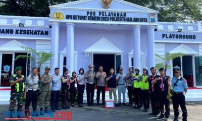 Pos Pelayanan Berminiatur Istana Merdeka milik Polresta Malang Kota Sita Perhatian Pemudik