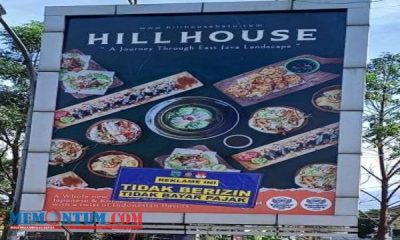 Reklame Komersil di Jalan Sultan Agung Disegel DPMPTSP Kota Batu