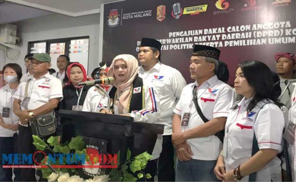 Daftarkan Bacaleg ke KPU, DPD Perindo Kota Malang Optimis Satu Dapil Satu Kursi