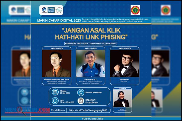 Link Phising Jadi Tema Kemenkominfo Gelar Diskusi Literasi Digital di Acara Jalan Sehat Tulungagung