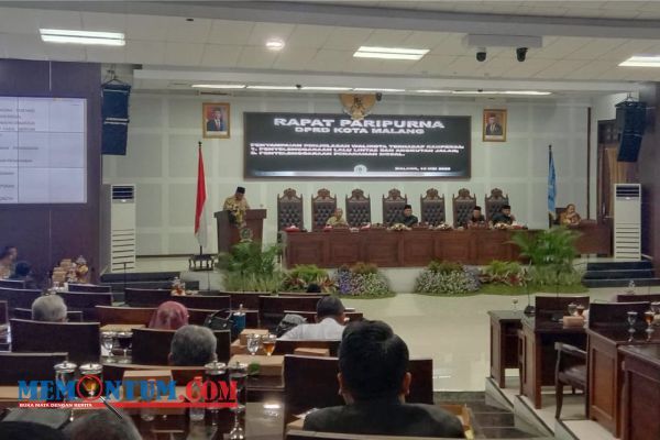 Ranperda Penyelenggaraan LLAJ dan Penanaman Modal Jadi Bahasan Paripurna DPRD Kota Malang