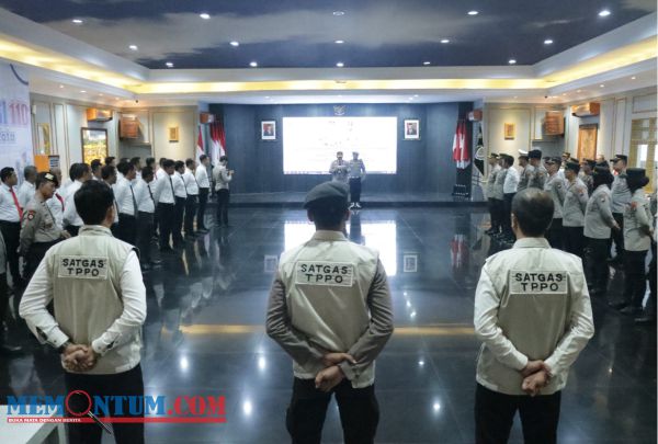 Kukuhkan 120 Personel Satgas TPPO, Polresta Malang Kota Bakal Berantas Perdagangan Orang