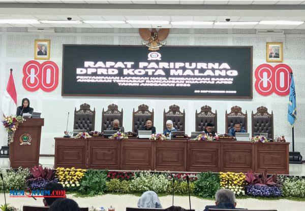 PARIPURNA: Rapat Paripurna Penyampaian Laporan Hasil Pembahasan Badan Anggaran terhadap Rancangan KUA PPAS APBD Tahun 2026. (memontum.com/rsy)